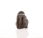 Vintage Ironwood Netsuke: Monkey with Nut - David's Antiques & Jewelry