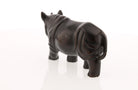 Regal Rhinoceros Dark Wood Netsuke - David's Antiques & Jewelry