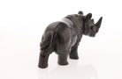 Regal Rhinoceros Dark Wood Netsuke - David's Antiques & Jewelry