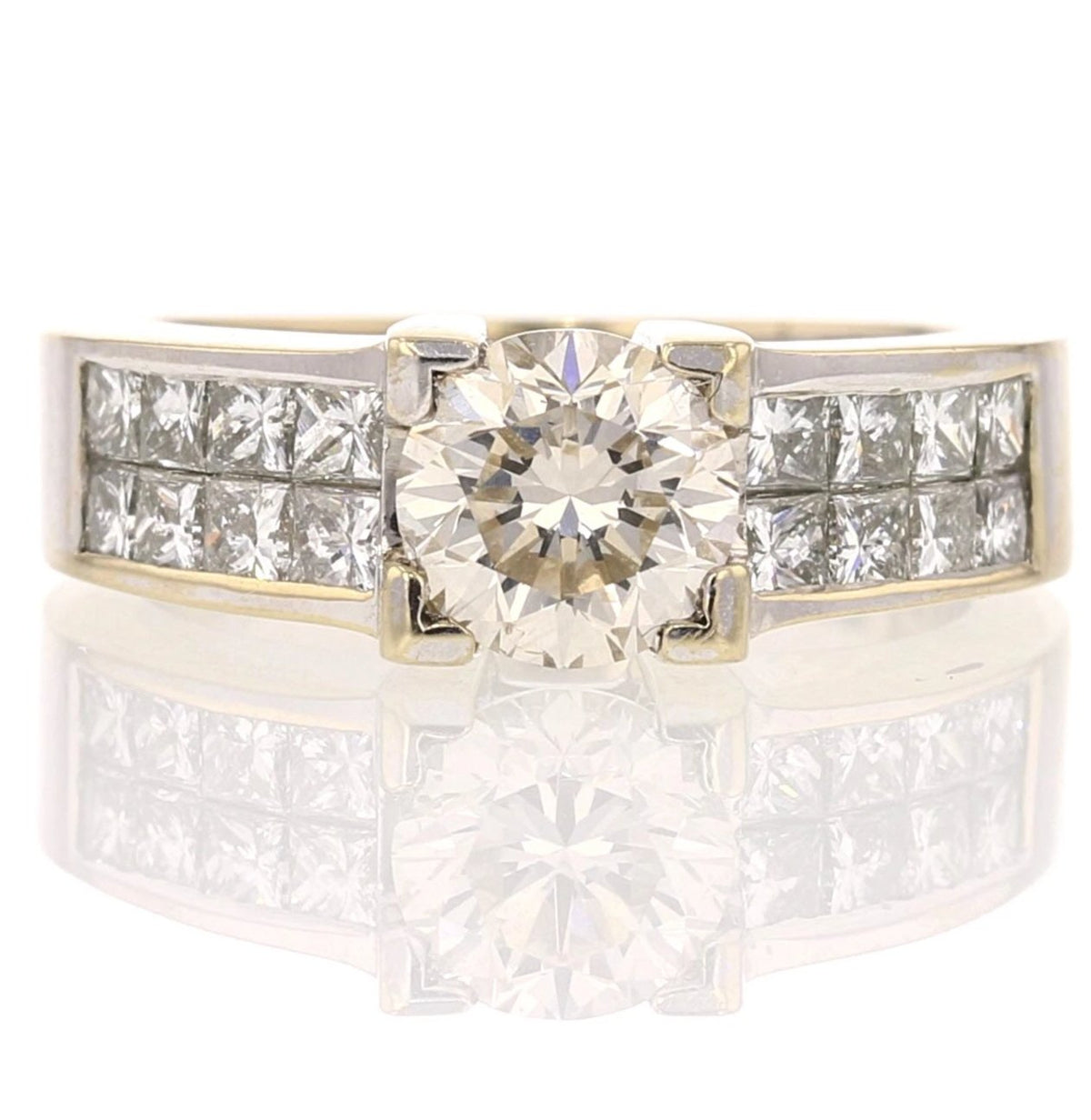 Diamond Ring and Band in 14K White Gold