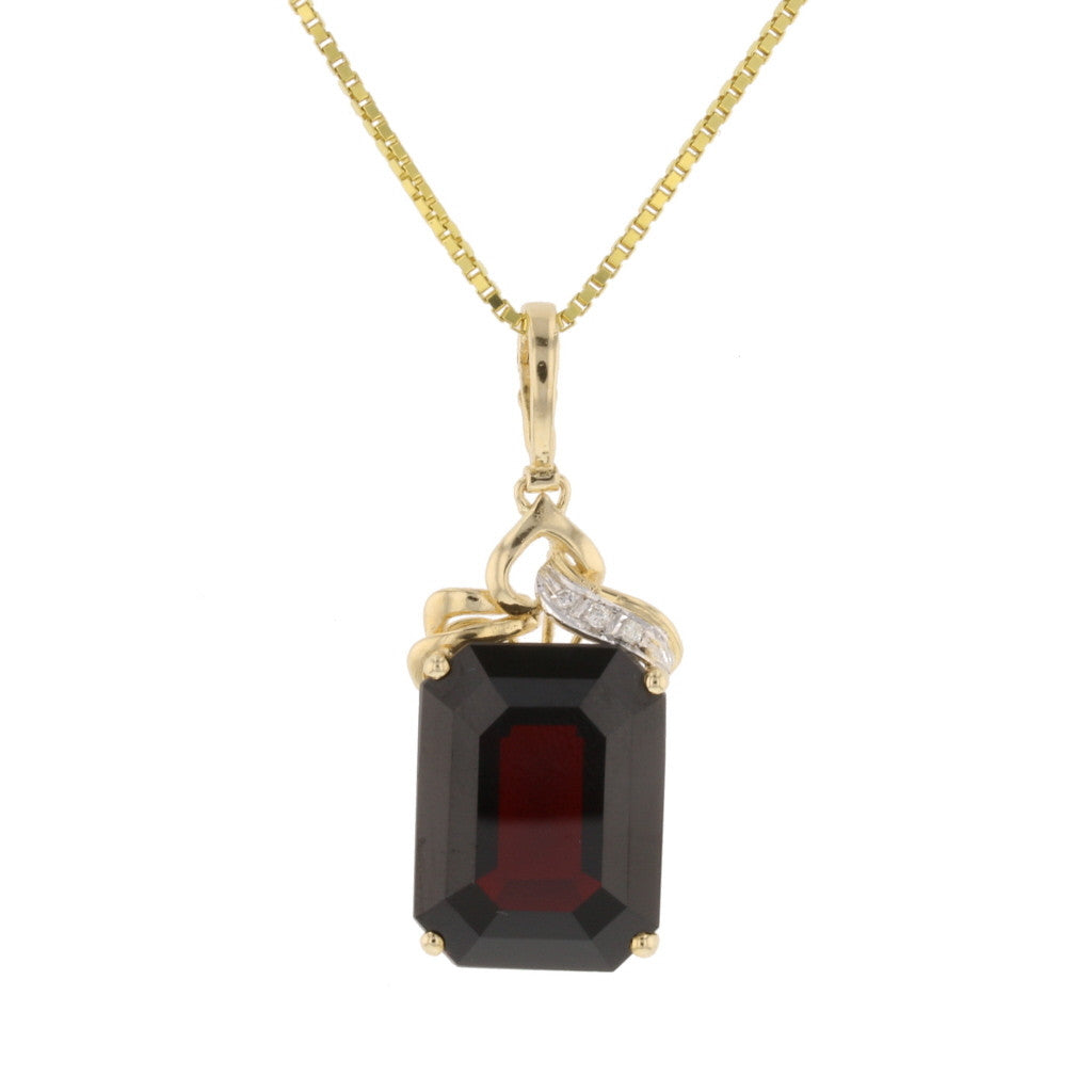 Emerald Garnet Pendant