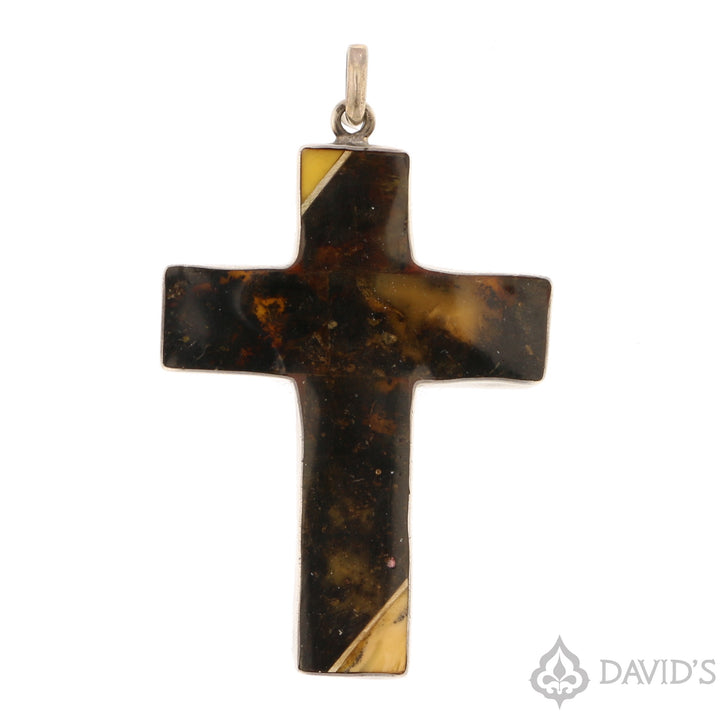 Baltic Amber Cross Pendant