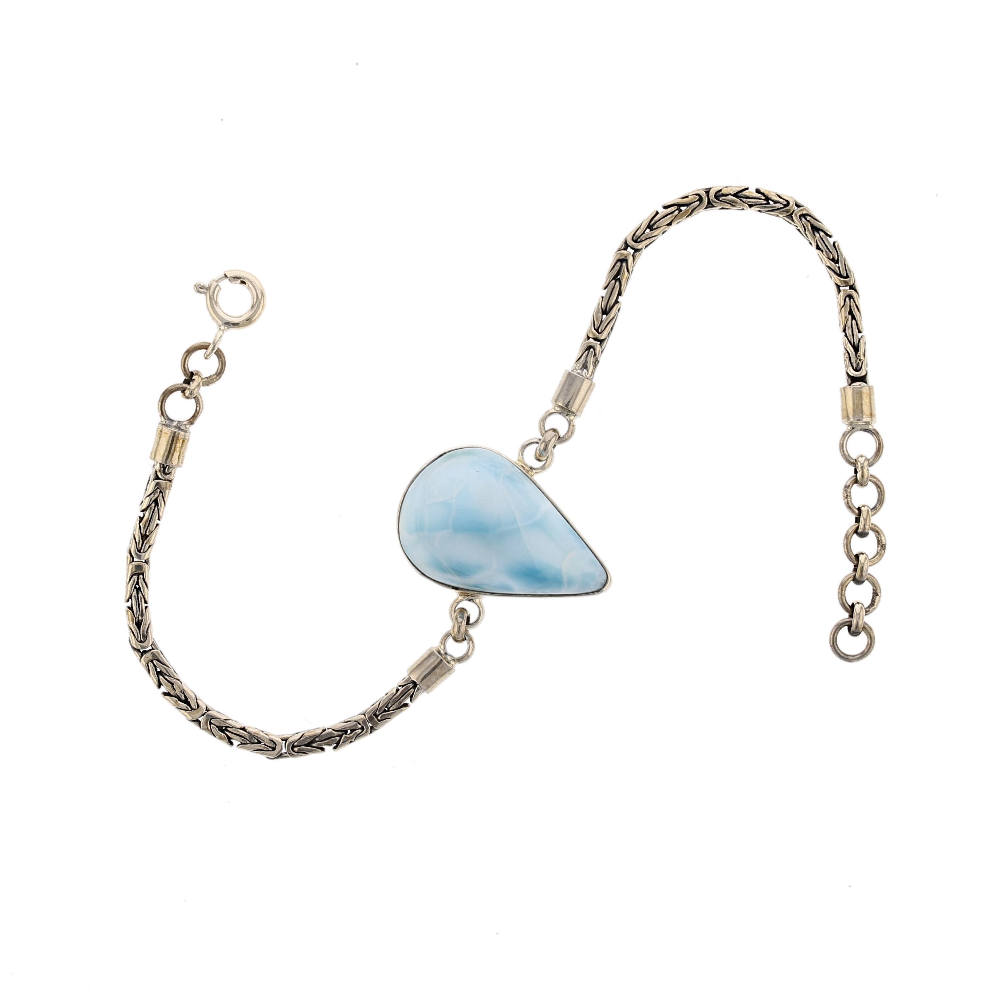 Larimar Pear Shape Bracelet - David's Antiques & Jewelry