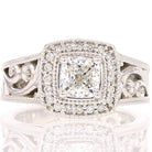 1 Carat Cushion Cut Diamond Ring - David's Antiques & Jewelry