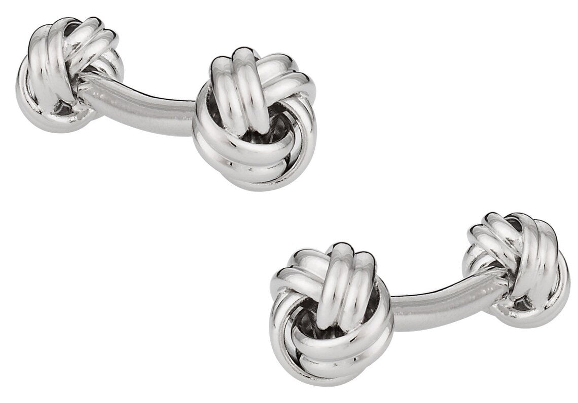 Vintage Knot Cufflinks - Sterling Silver