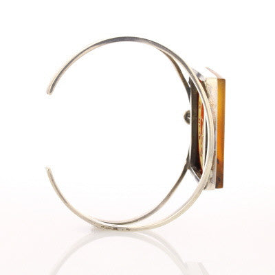 Carved Amber Cuff - David's Antiques & Jewelry
