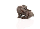 Vintage Carved Ironwood Lioness Netsuke - David's Antiques & Jewelry